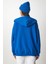 Kapüşonlu Fermuarlı Oversize Sweatshirt LUB0002 MAVİ 6