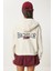 Kapüşonlu Sloganlı Peluş Sweatshirt 6