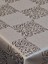 Elyaflı Pvc Muşamba - Desenli Silinebilir Masa Örtüsü ( Gri ) 6