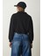 Fermuarlı Şardonlu Crop Örme Sweatshirt LHF0011 SİYAH 4