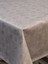 Elyaflı Pvc Muşamba - Desenli Silinebilir Masa Örtüsü ( Gri) 5