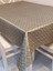 Elyaflı Pvc Muşamba - Desenli Silinebilir Masa Örtüsü (Gri) 5