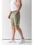 Erkek Beli Ayarlanabilir Çift Cepli Şort Haki - 9239 1