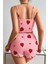 Çilek Desenli Fırfırlı Şortlu Pijama Takımı 3