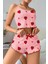 Çilek Desenli Fırfırlı Şortlu Pijama Takımı 4