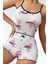 Flamingo Desenli Şortlu Pijama Takımı 1