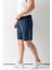 Erkek Beli Ayarlanabilir Çift Cepli Şort Lacivert - 9239 2
