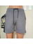 Gri Dar Kesim Kısa Şort 1