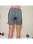 Gri Dar Kesim Kısa Şort 4