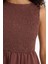 Bisiklet Yaka Terry Cotton Kolsuz Midi Elbise F5807AX25SM 4