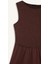 Bisiklet Yaka Terry Cotton Kolsuz Midi Elbise F5807AX25SM 7