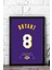 Kobe Bryant Forma Çerçeveli Tablo - Nba Los Angeles Lakers Jersey 1