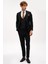 Erkek Siyah Slim Fit / Dar Kalıp Sivri Yaka Yelekli Takım Elbise 1