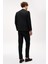 Erkek Siyah Slim Fit / Dar Kalıp Sivri Yaka Yelekli Takım Elbise 4