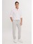 Comfort Fit Rahat Kesim Yan Cepli Desenli Beli Lastikli Pantolon 2
