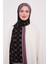 Mor Varaklı Baklava Desen Medine Ipeği Şal 1