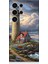 Samsung Galaxy S24 Ultra Uyumlu Kayalıkta Gök Altında Deniz Feneri Desenli Silikon Kılıf 1