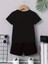 Fermuar Ayı Basklı Şort/t-Shirt Alt-Üst Yazlık Çocuk Takım 2