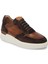 Kahve Hakiki Deri Erkek Sneaker - E24I1AY56724-B85 1