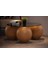 Modern Orta Sehpa & Top Sehpa Cam Sehpa & Küre Orta Sehpa - 41 cm Meşe - Yuvarlak - Füme Cam 5