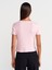 31795 Fiyonk Detaylı Kısa Kollu Kontrast T-Shirt-Toz Pembe 2