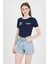 Laci Ribanalı Yazı Baskılı Slim Fit Tişört 5981 1