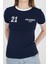 Laci Ribanalı Yazı Baskılı Slim Fit Tişört 5981 4