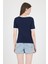 Laci Ribanalı Yazı Baskılı Slim Fit Tişört 5981 5