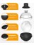 Büyük Silikon Için Buz Küpü Tepsisi - 4'lü Set, 2'li Huni Kapak ile - Kokteyller Bourbon Için 6 cm Yuvarlak Buz Küpü Kalıpları - Kolay Çıkarma - Mükemmel Yuvarlak (Yurt Dışından) 3