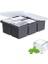 Ice Cube Trays, Kapaklı Yeniden Kullanılabilir Silikon Ice Cube Tepsisi, 6 Büyük Kare Ice Cube Tepsisi, , Dondurucu Için Buz Tepsileri, Karışık Içecekler Için Kolay Açılan Ice Cube K (Yurt Dışından) 1