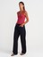 31753 Halter Yaka Top-Koyu Fuşya 4