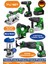 Alman BA01090Y 4 Akülü 2 Şarjlı Kömürsüz V598 5AH Profesyonel 7 Makine Kombo Set 1