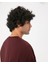 Erkek Bordo Kahverengi Oversize T-Shirt - Organik Pamuk, Düşük Omuz, Geniş Kalıp, Bisiklet Yaka, Spor Görünüm 3