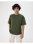 Haki Erkek Oversize T-Shirt 1