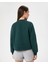 Kadın Koyu Yeşil Basic EasySize Sweatshirt - Uzun Kollu, Basic Fit, Sertifikalı Organik Pamuk, Günlük ve Spor Sweat 2