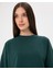 Kadın Koyu Yeşil Basic EasySize Sweatshirt - Uzun Kollu, Basic Fit, Sertifikalı Organik Pamuk, Günlük ve Spor Sweat 3