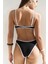 Laili Kontrast Şerit Detaylı Siyah Bikini Altı 8