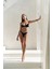 Laili Kontrast Şerit Detaylı Siyah Bikini Üstü 6