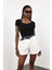 Siyah U Yaka Fit Basic Tişört 251030 1
