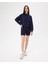Kadın Lacivert Indigo Basic EasySize Sweatshirt - Uzun Kollu, Basic Fit, Sertifikalı Organik Pamuk, Günlük ve Spor Sweat 5