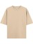 Basic - Oversize T-Shirt Krem 1