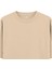 Basic - Oversize T-Shirt Krem 2