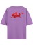 Ay Yıldız - Oversize T-Shirt Mor 1