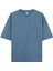 Basic - Oversize T-Shirt Antrasit Mavi 1