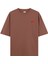 Ay Yıldız - Oversize T-Shirt Kahverengi 2