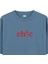 Ch!c - Oversize T-Shirt Antrasit Mavi 2