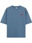 Ay Yıldız - Oversize T-Shirt Antrasit Mavi 2