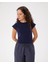 Indigo Basic Half Crop T-Shirt 5
