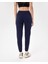 Kadın Lacivert Indigo Jogger Eşofman - Gots Sertifikalı Organik Pamuk, Yüksek Bel, Lastikli Paça, Ön Cepli, Şardonlu İç Yüzey, Spor ve Günlük Aktiviteler İçin Rahat Jogger Eşofman 2