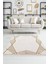 Efsun Modern Salon ve Oturma Odası Halısı - Krem Gold 1